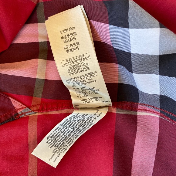 Men's Burberry Classic Check Stretch Cotton Shirt - Picture 6 of 8